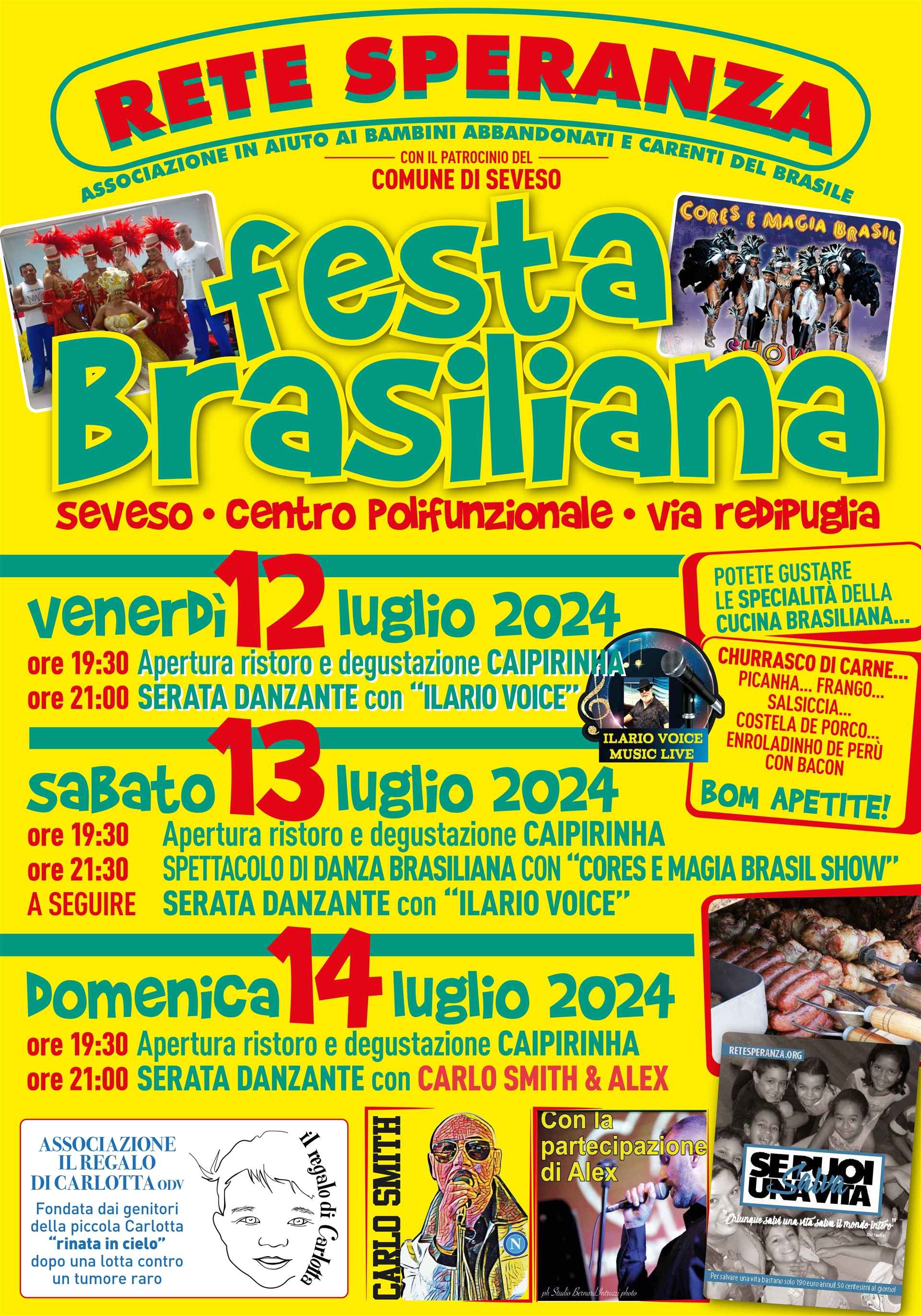 FESTA BRASILIANA A SEVESO NEI GIORNI 12-13-14 LUGLIO 2024